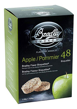 Bradley Smoker BTAP48 Apple/Pommier Bisquettes 48 pack