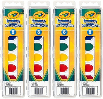 Crayola 8 Oval Pan Watercolors (2 Packs)…